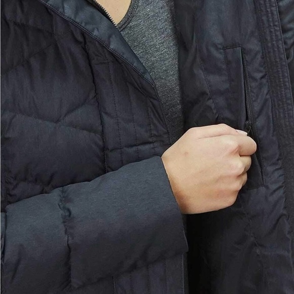 NWOT Marmot Varma Long Down Jacket Black Medium - Picture 10 of 11